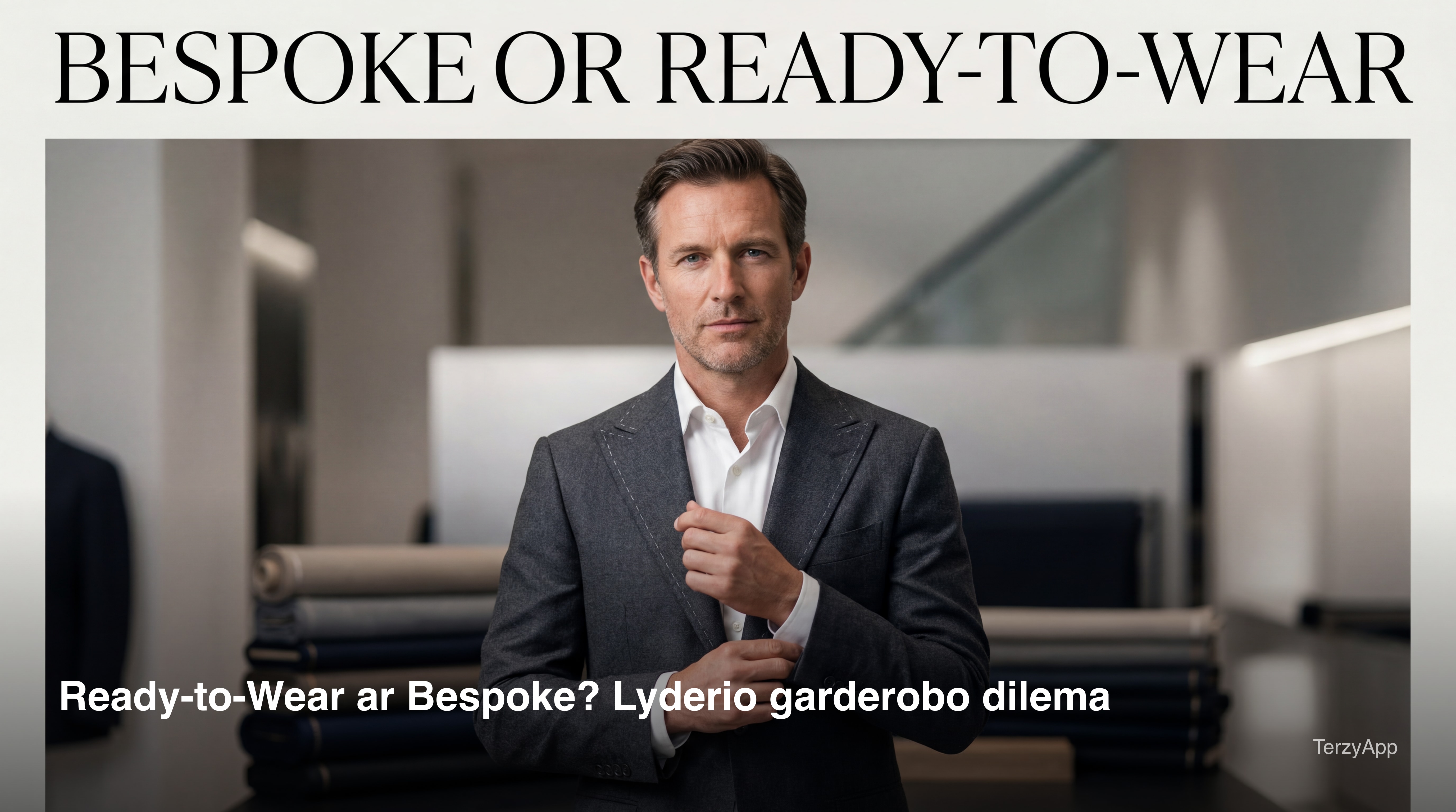 Ready-to-Wear ar Bespoke? Lyderio garderobo dilema