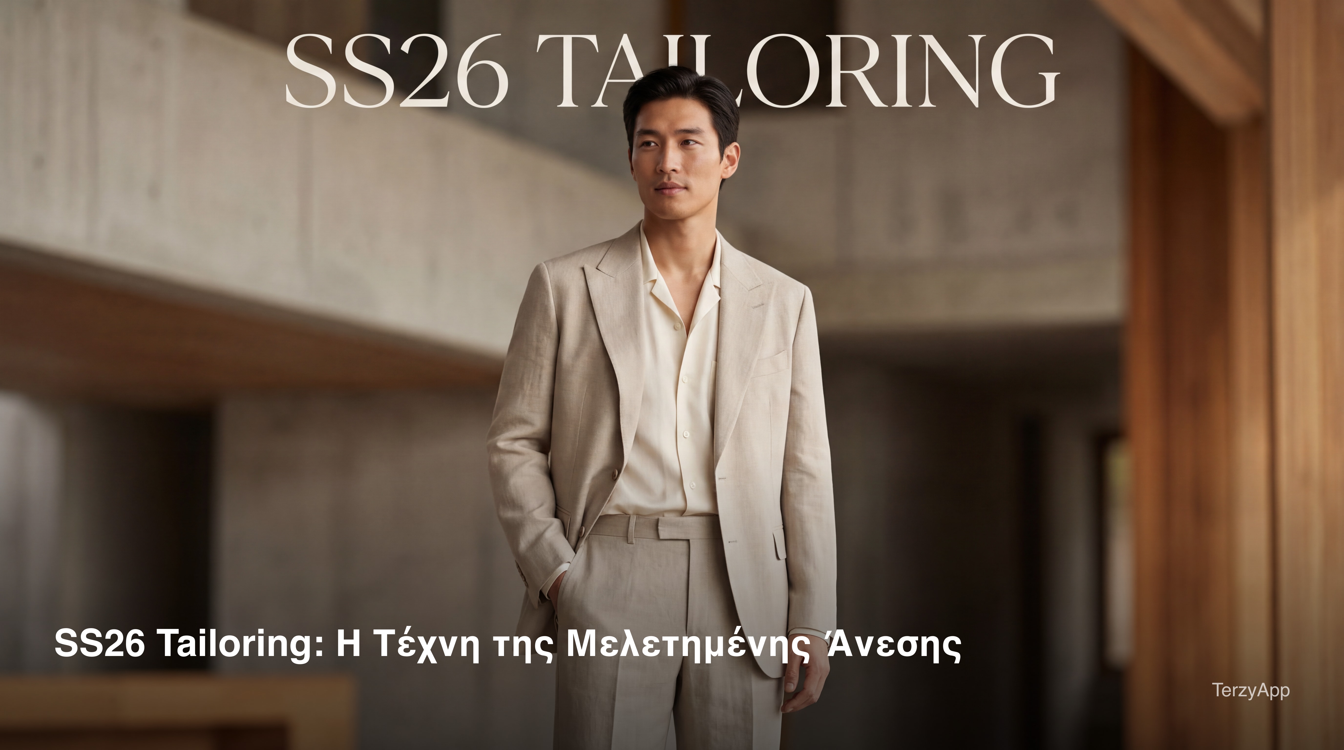 SS26 Tailoring: Η Τέχνη της Μελετημένης Άνεσης